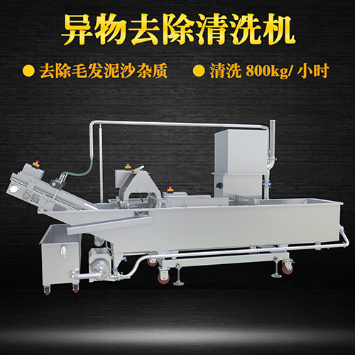毛輥式果蔬清洗機，有效清洗，過濾泥沙
